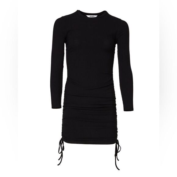 Steve Madden | LONG SLEEVE MINI DRESS BLACK - Picture 2 of 7